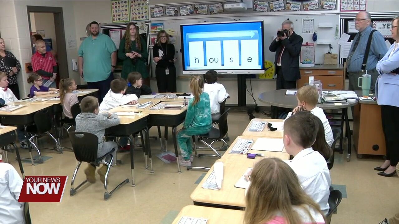 Cridersville Elementary School welcomes Ohio Governor and First Lady where they discuss the science of reading